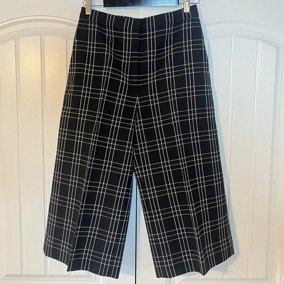 Christian Dior Plaid Wool Cropped Trouser Pant Size 8 Fall 2018 Ready to Wear - Picture 3 of 16